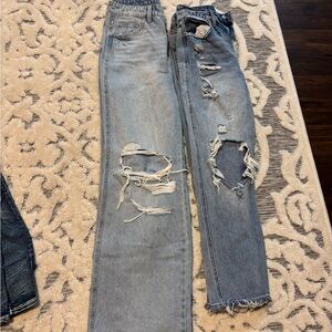 Flying Monkey Light Blue Distressed Boyfriend Jeans